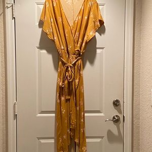 AVA & VIV high-low dress with wrap belt